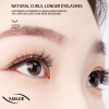 No Glue Soft Magnetic Clip On Eyelashes, Peach Blossom Optimized Length Density Reusable Lashes Small Eye Inner Double Eyelid Modifying Makeup