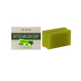 OUHOE Bitter Gourd Herbal Bath Soap Gently Moisturizes Skin Moisturizes And Cleanses Pores Bath Soap