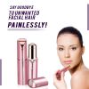 2-Pack Rechargeable Facial Hair Remover and Eyebrow Trimmer Set for Women - Painless Portable Electric Razor, Lip Nose Hair Trimmer